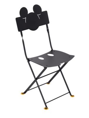 Mickey Mouse Bistro high chair Liquorice Fermob SINGLE PIECES